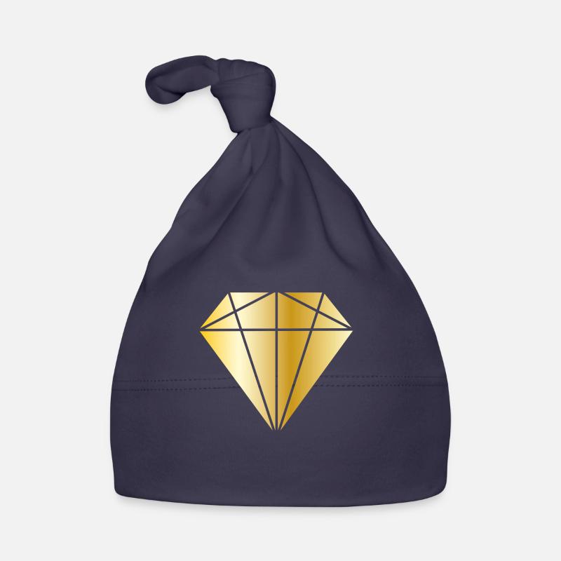 Diamond gold Organic Baby Cap