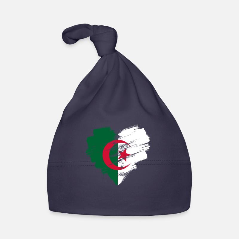 Algérie - Bonnet bio Bébé - marine