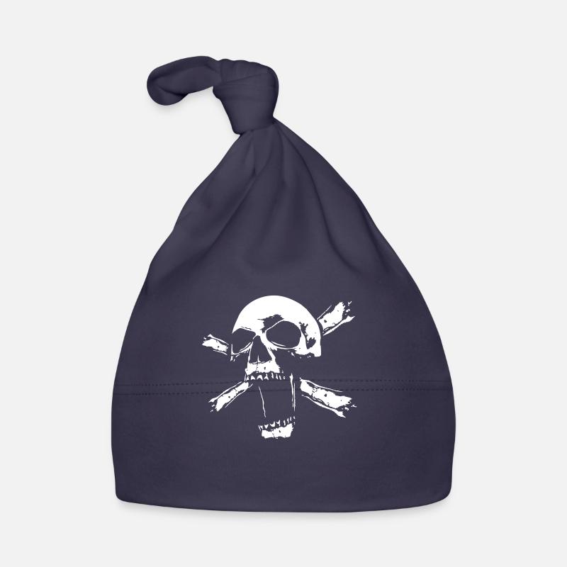 skull4dark - Bonnet bio Bébé - marine