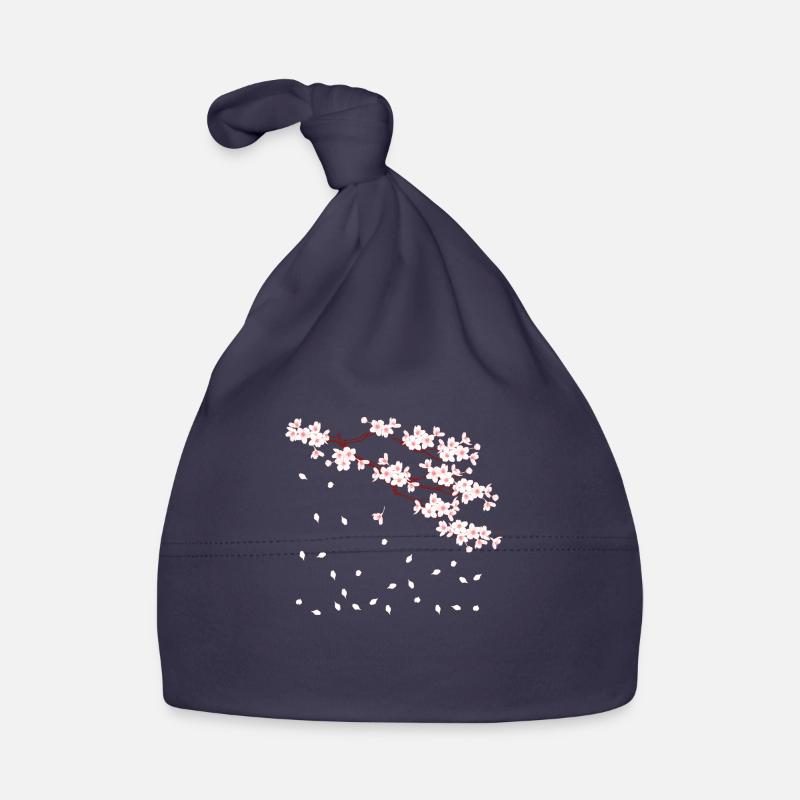 Sakura - Organic Baby Cap - navy