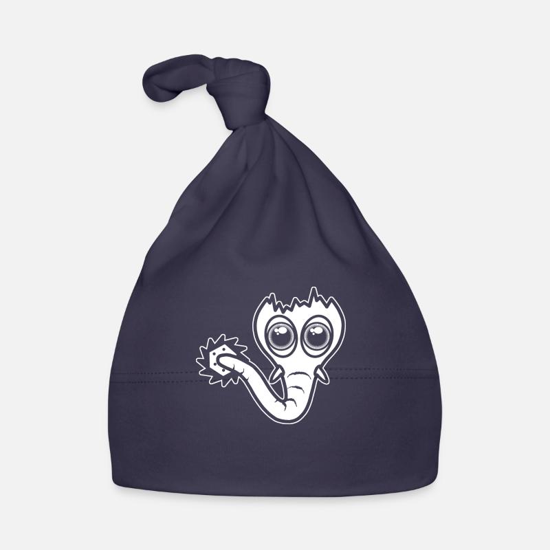 The funny bizarre imaginative Sägofant. Organic Baby Cap