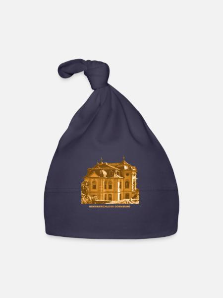 Dornburg Schloss Rennaicance Camburg Thuringe - Bonnet bio Bébé - marine - Devant