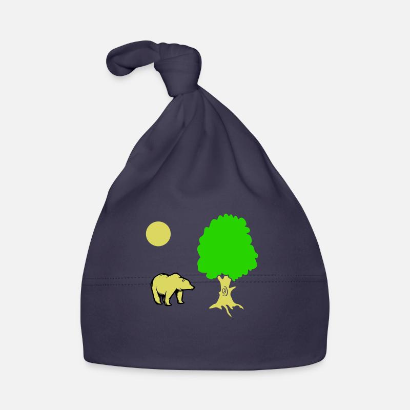 bär baum Baby Bio-Mütze