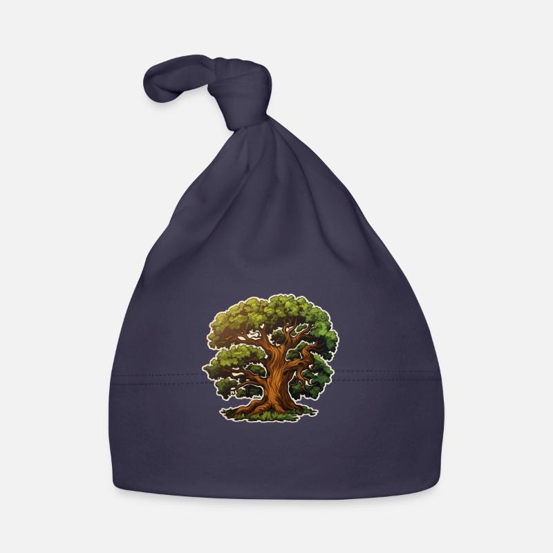 Oak Big Tree Organic Baby Cap