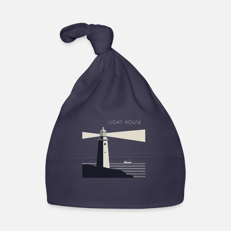 LEUCHTTURM - Baby Bio-Mütze - Navy