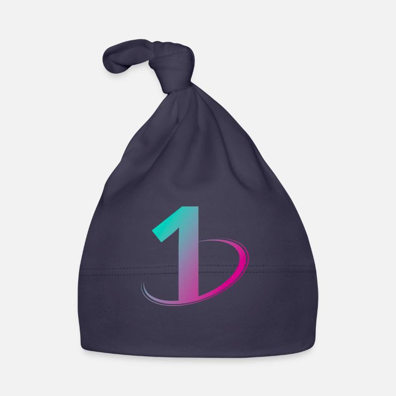 Numéro 1 multicolore Bonnet bio Bébé