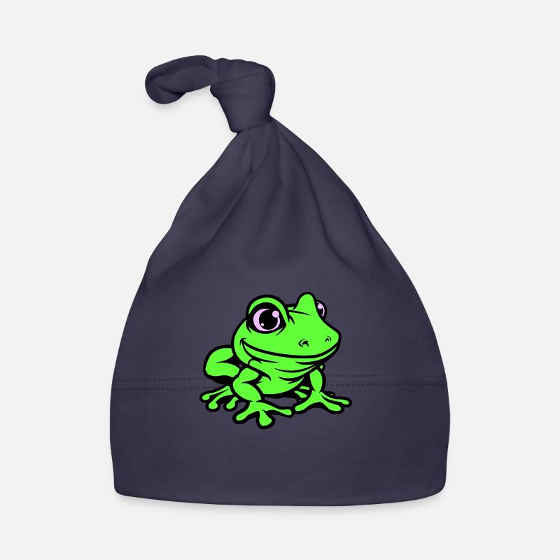 Grenouille Bande dessinée Bonnet bio Bébé
