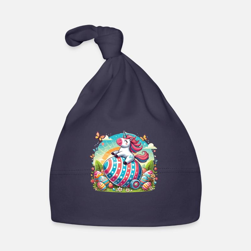 Easter Unicorn – Colorful Easter Egg Design Organic Baby Cap