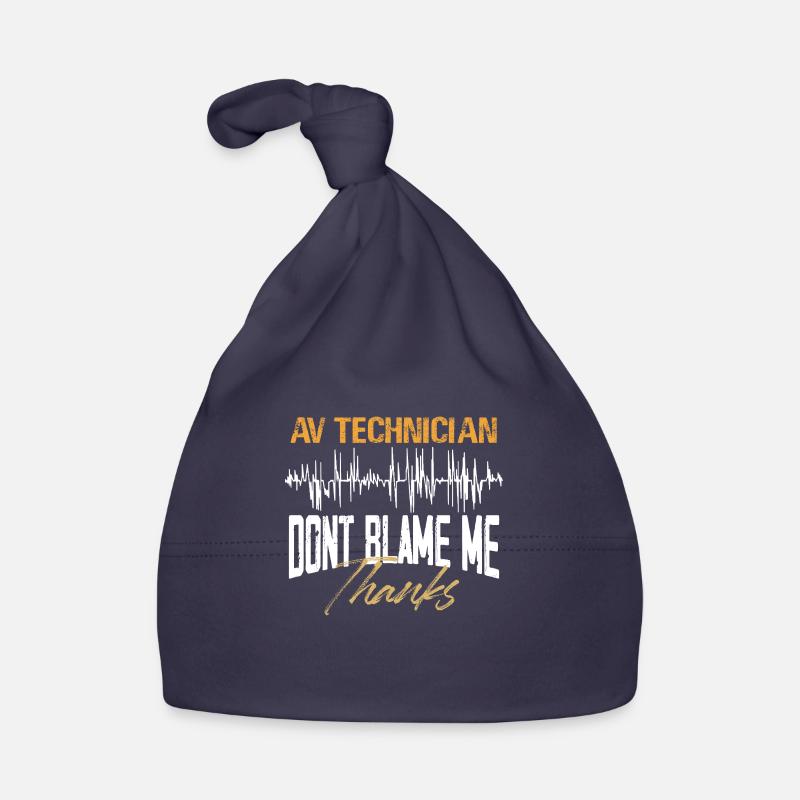 AV Technician Fun Design Organic Baby Cap