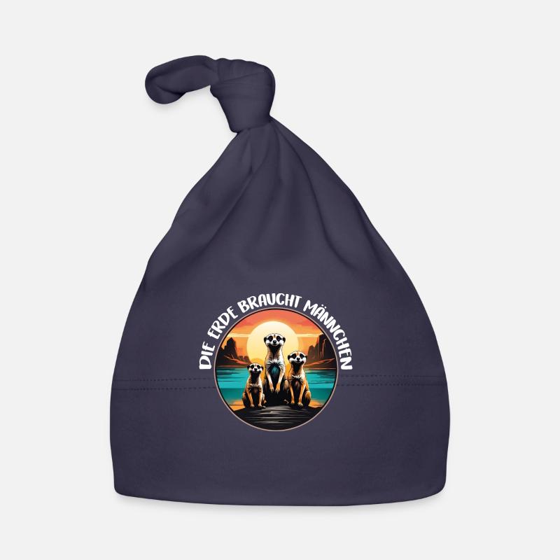 Coole Erdmännchen lustiger Erdmännchenspruch Baby Bio-Mütze