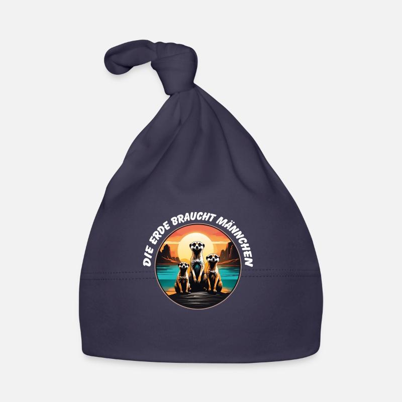 Coole Erdmännchen lustiger Erdmännchenspruch Baby Bio-Mütze