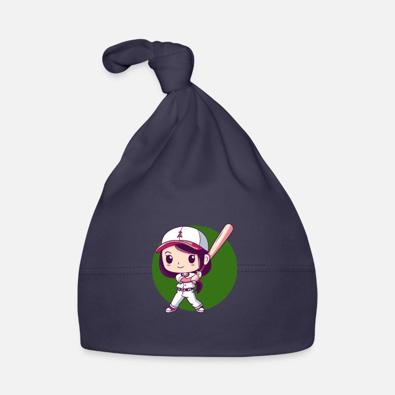 Baseball Baseball Player Baseball Bat Organic Baby Cap