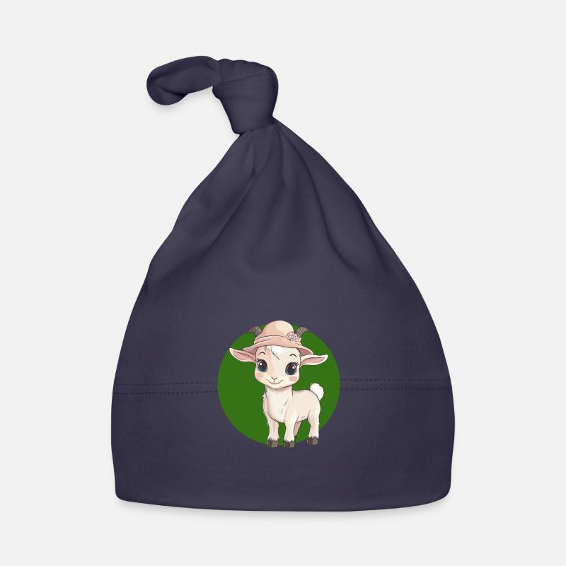 Ziege Ziegenbock Stier Baby Bio-Mütze
