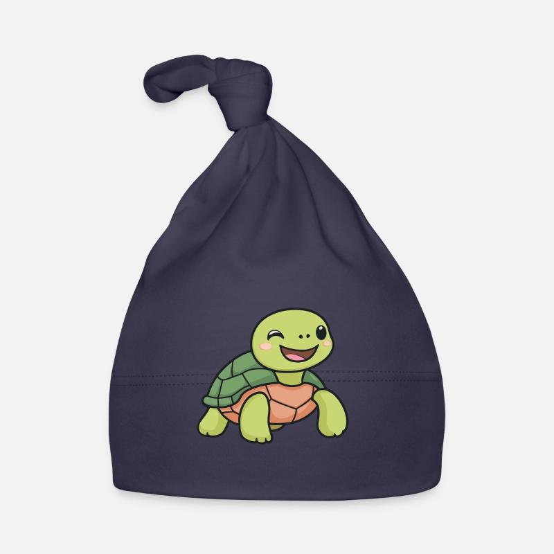 Turtle Turtle Reptile Organic Baby Cap