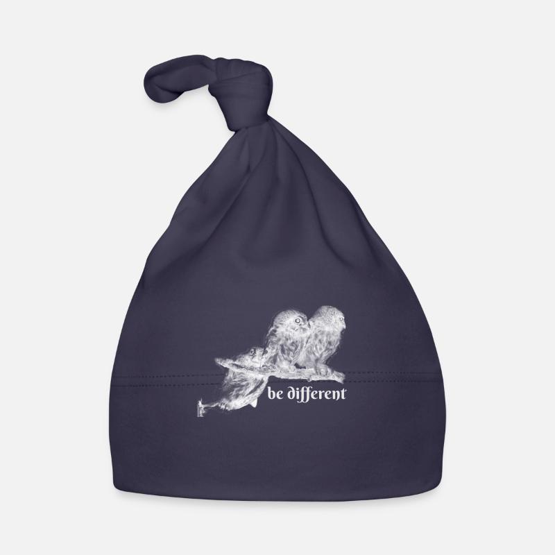owl,be different, owls, branches, clumsy Organic Baby Cap