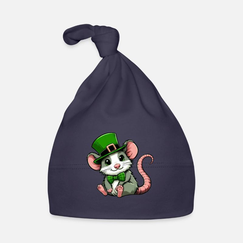 St. Patrick's Day Sweet Rat Organic Baby Cap