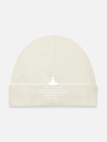 Wenn du immer versuchst... - Baby Bio-Mütze - Navy - Vorne