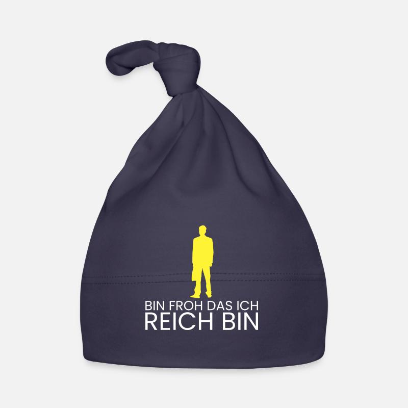 bin froh das ich reich bin Baby Bio-Mütze