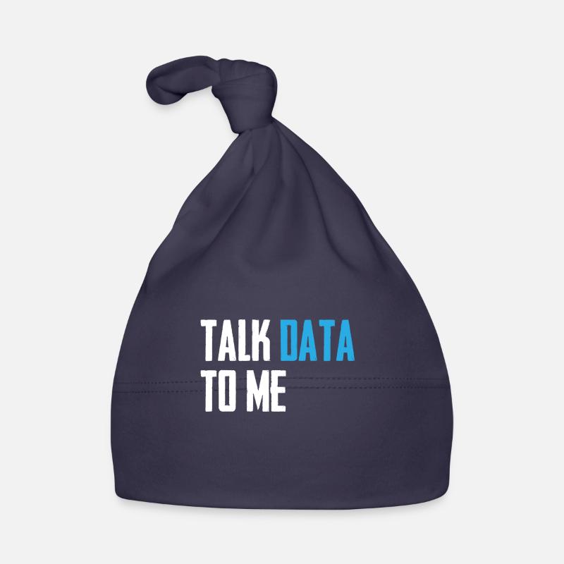 Talk data to me Datenwissenschaft Informatik Baby Bio-Mütze