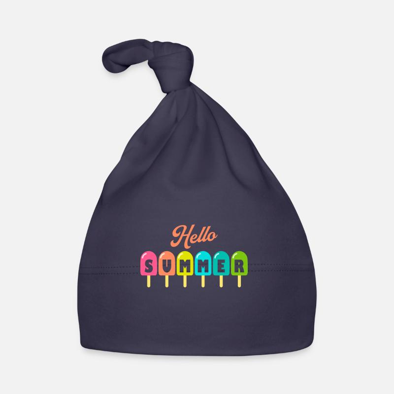 Bonjour Popsicle d’été | Vacances d’été Coucher de soleil Bonnet bio Bébé