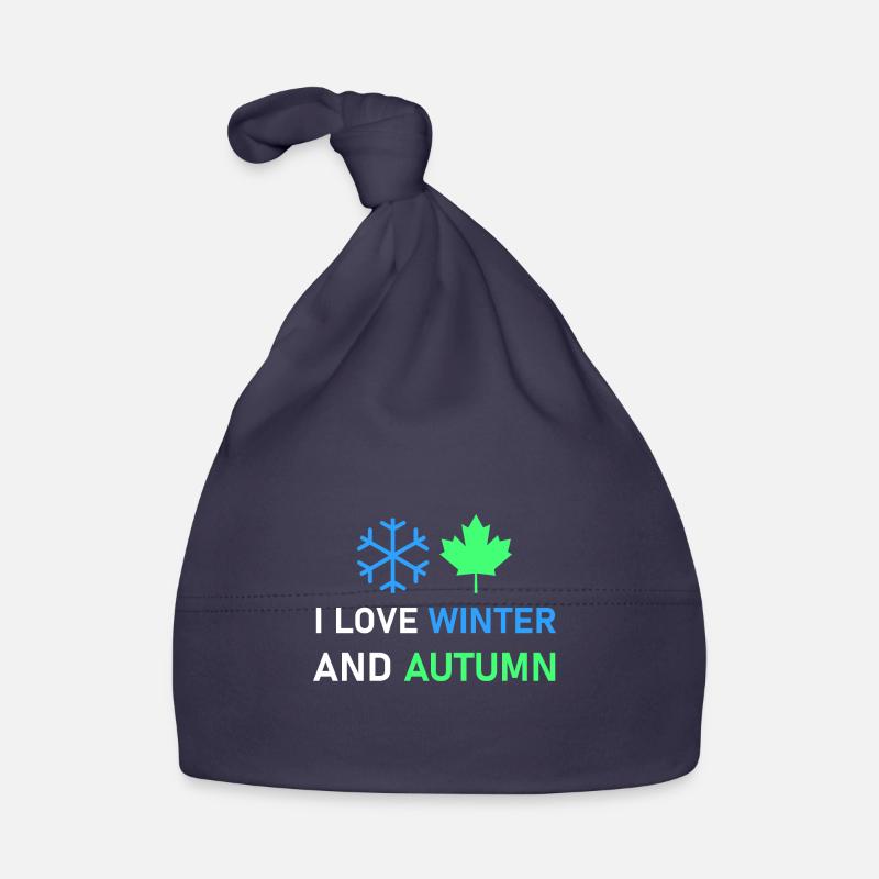 Ich liebe Winter und Herbst Baby Bio-Mütze