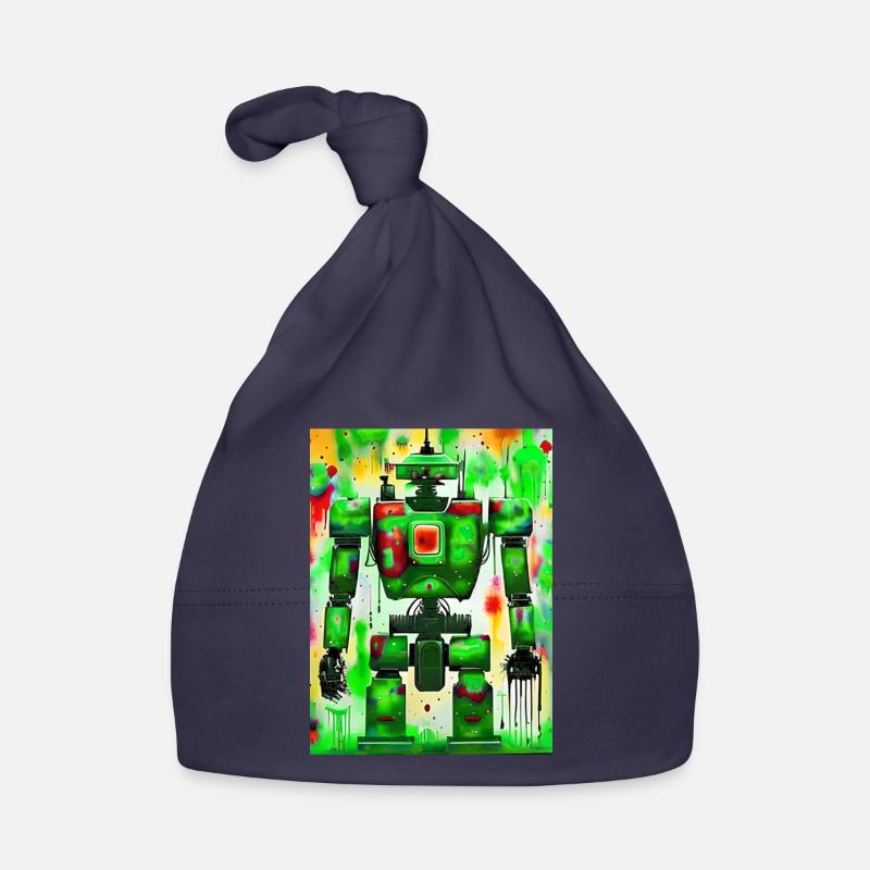 Artist Robot Painter Organic Baby Cap