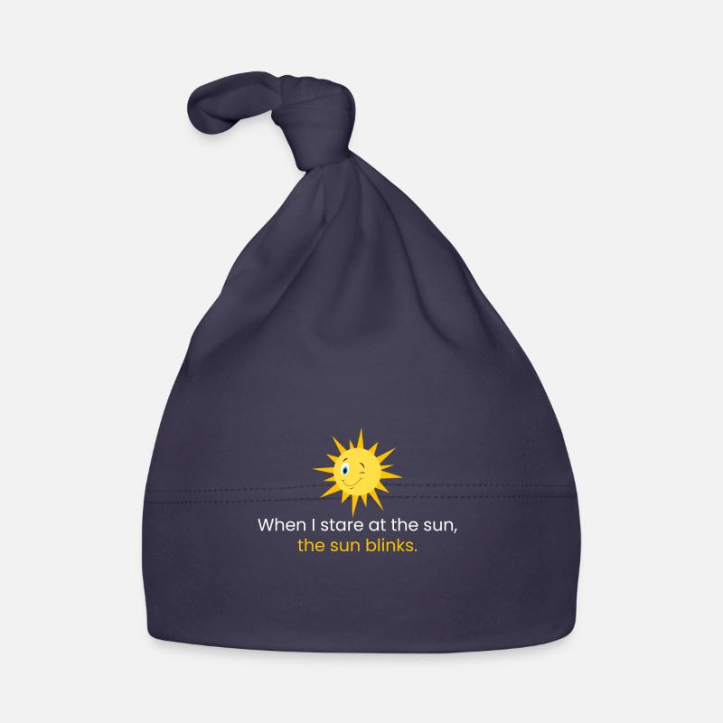 Quand je regarde le soleil Bonnet bio Bébé