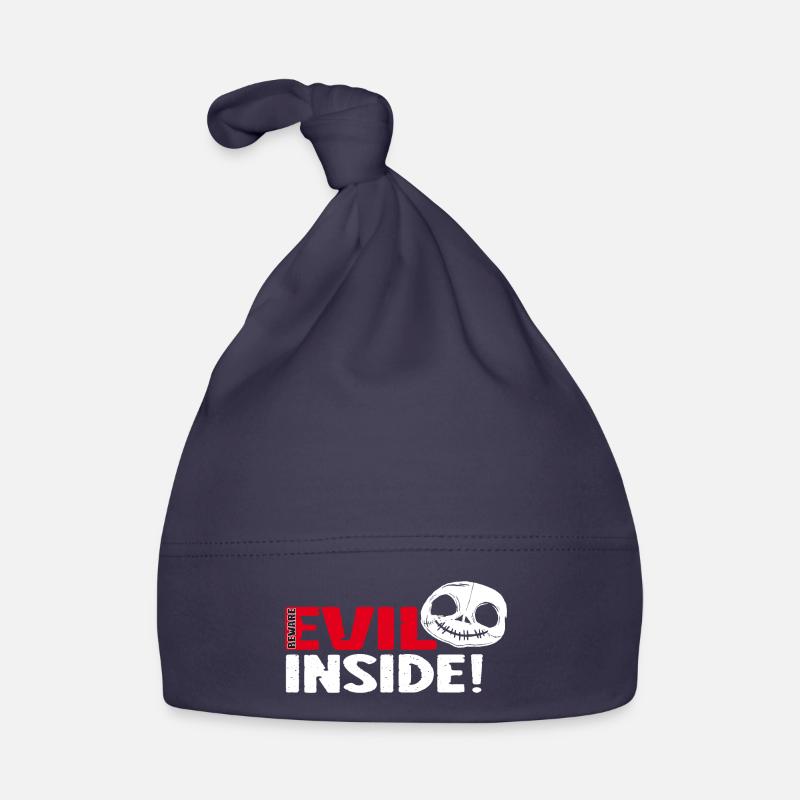 Evil Inside - ziemlich böse! - Baby Bio-Mütze - Navy
