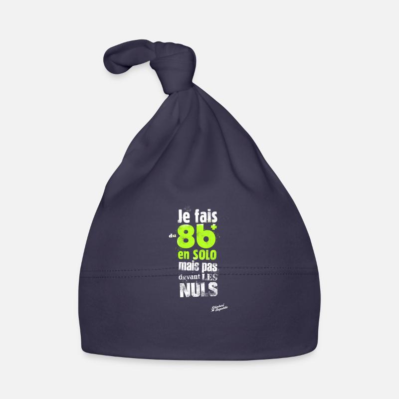 8b+ en solo - Bonnet bio Bébé - marine