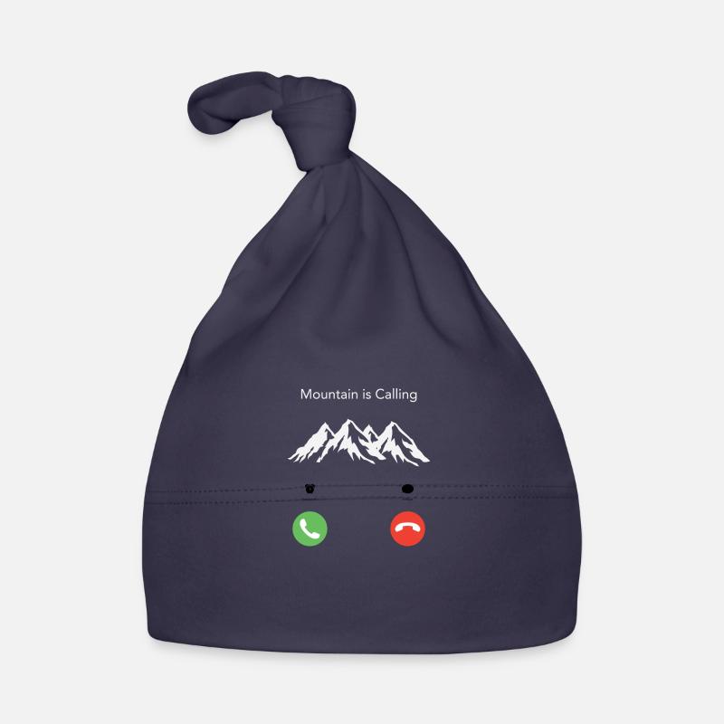 Les appels de montagne - Bonnet bio Bébé - marine