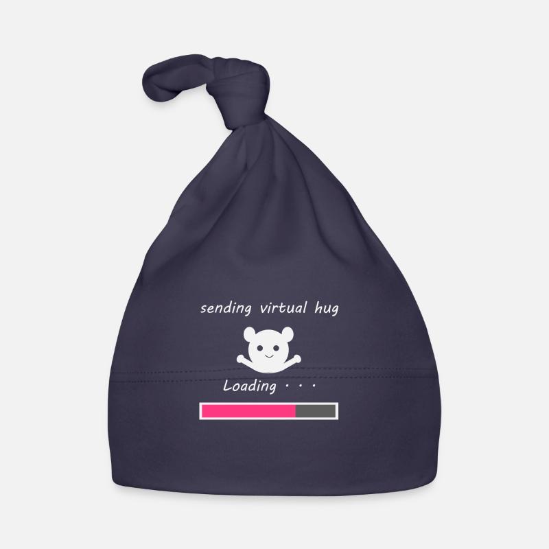 Envoyer câlin virtuel - Bonnet bio Bébé - marine