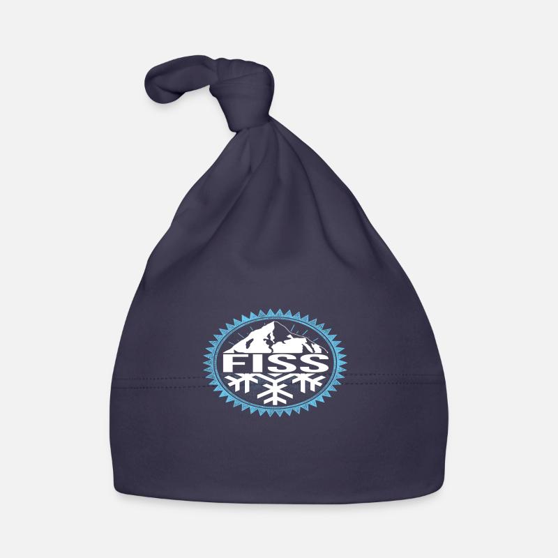 FISS winter mountains Organic Baby Cap