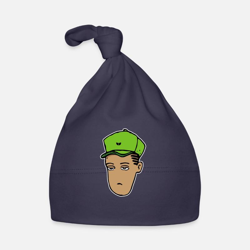 Hip-Hop Head (Stroke) Organic Baby Cap