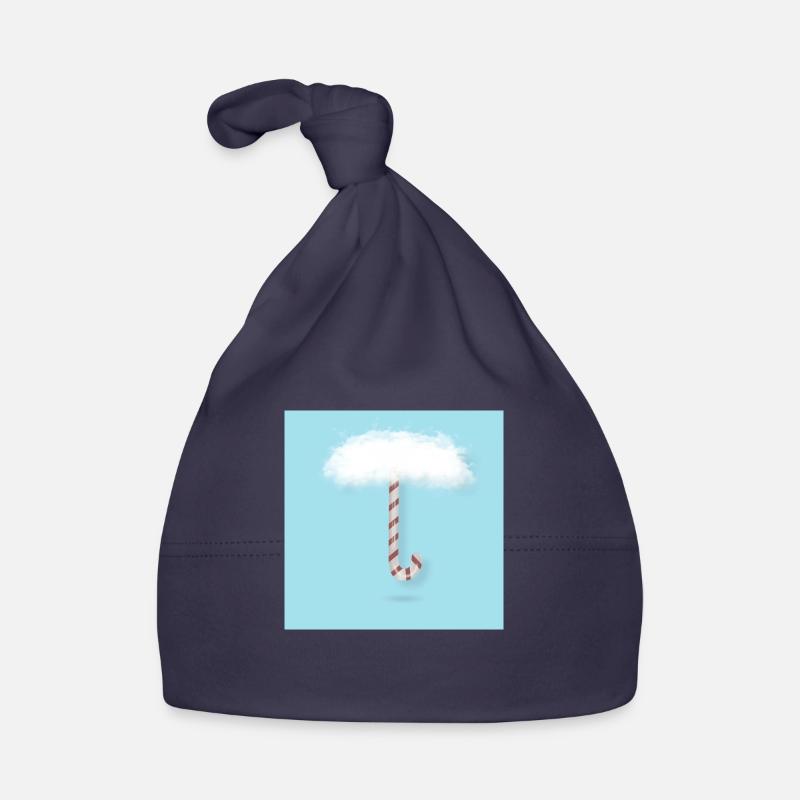 Zuckerstange mit Wolken Baby Bio-Mütze