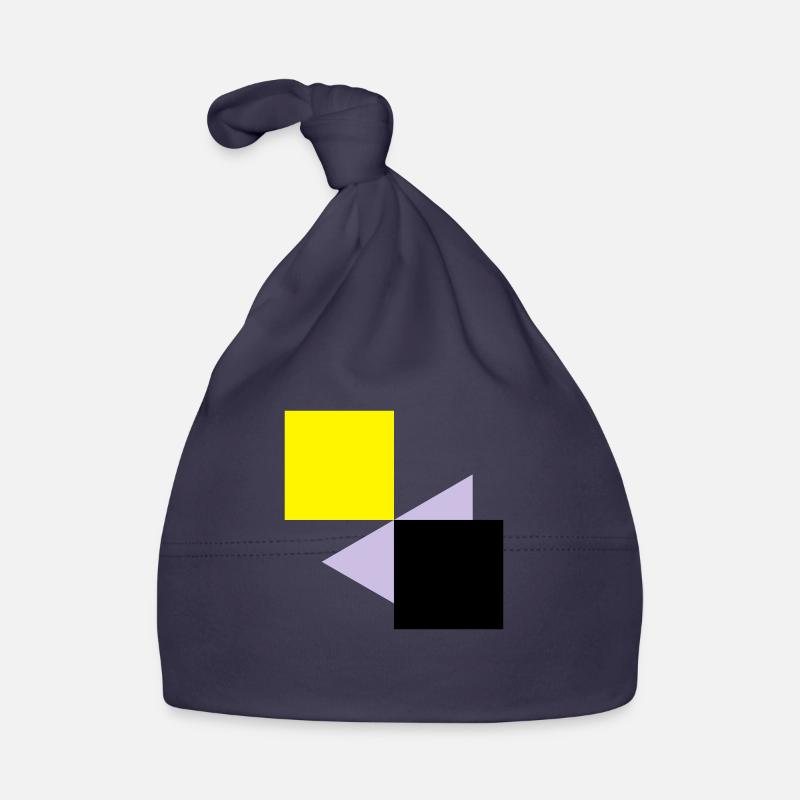 Abstrakte Quadrate Baby Bio-Mütze