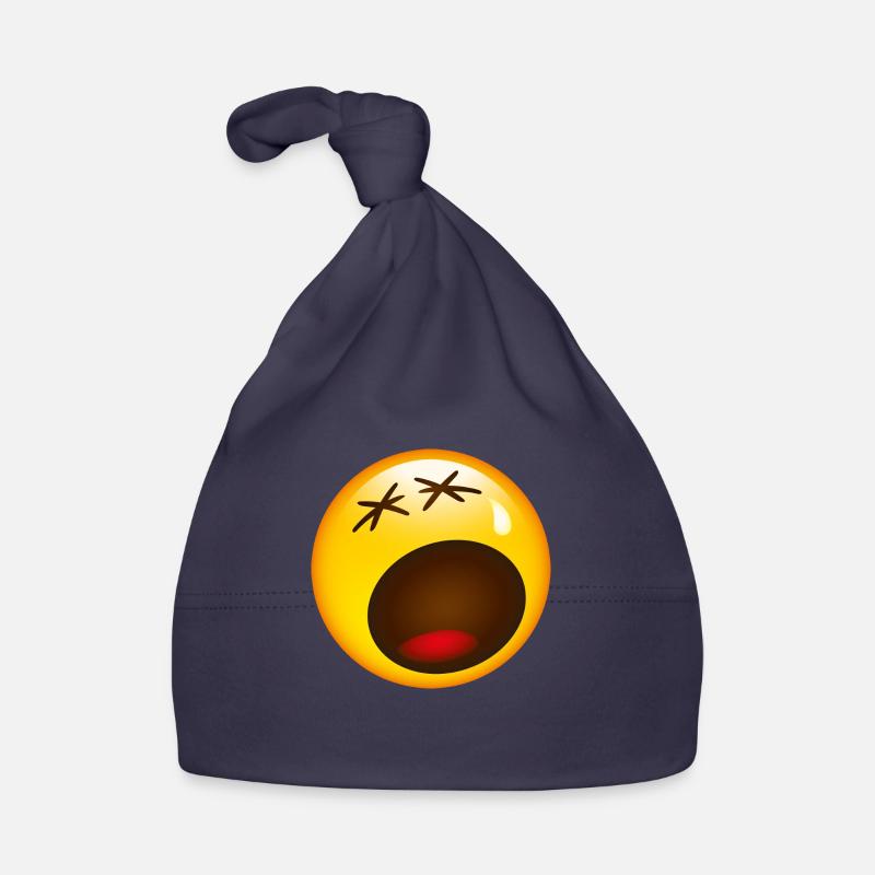Smiley Sad Organic Baby Cap