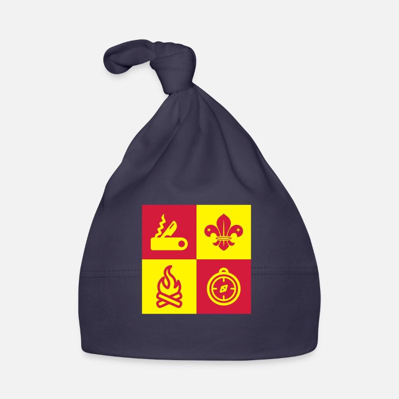 scout / scouting / scoutisme / guide - Bonnet bio Bébé - marine