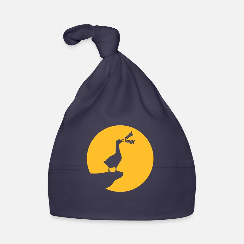Design moon goose goose Organic Baby Cap
