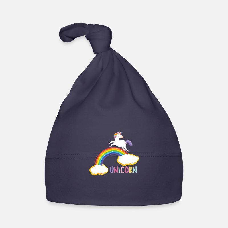 Unicorn - Bonnet bio Bébé - marine