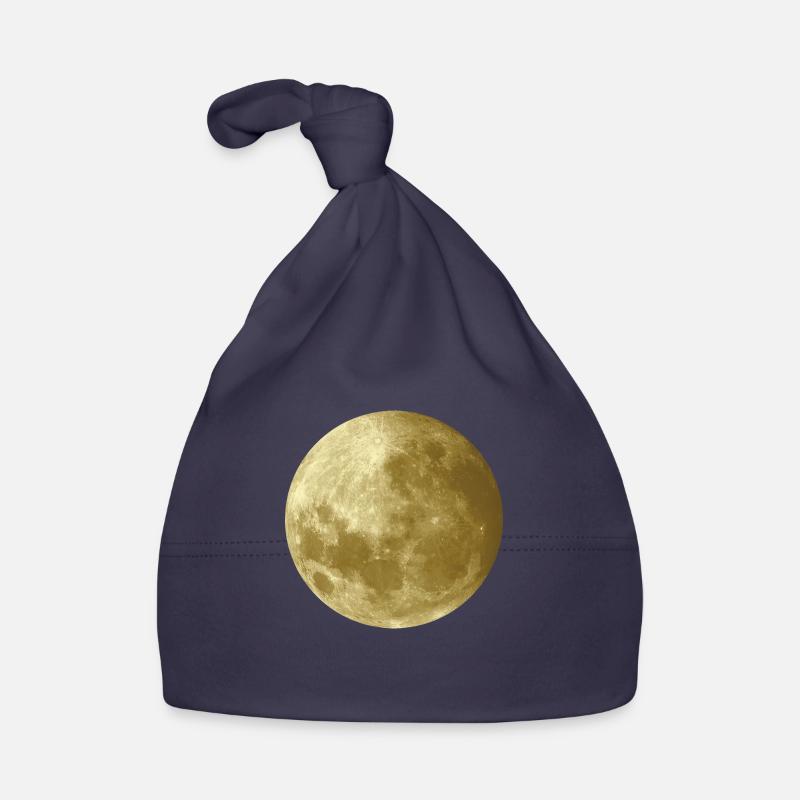 Lune dans l’or - Bonnet bio Bébé - marine