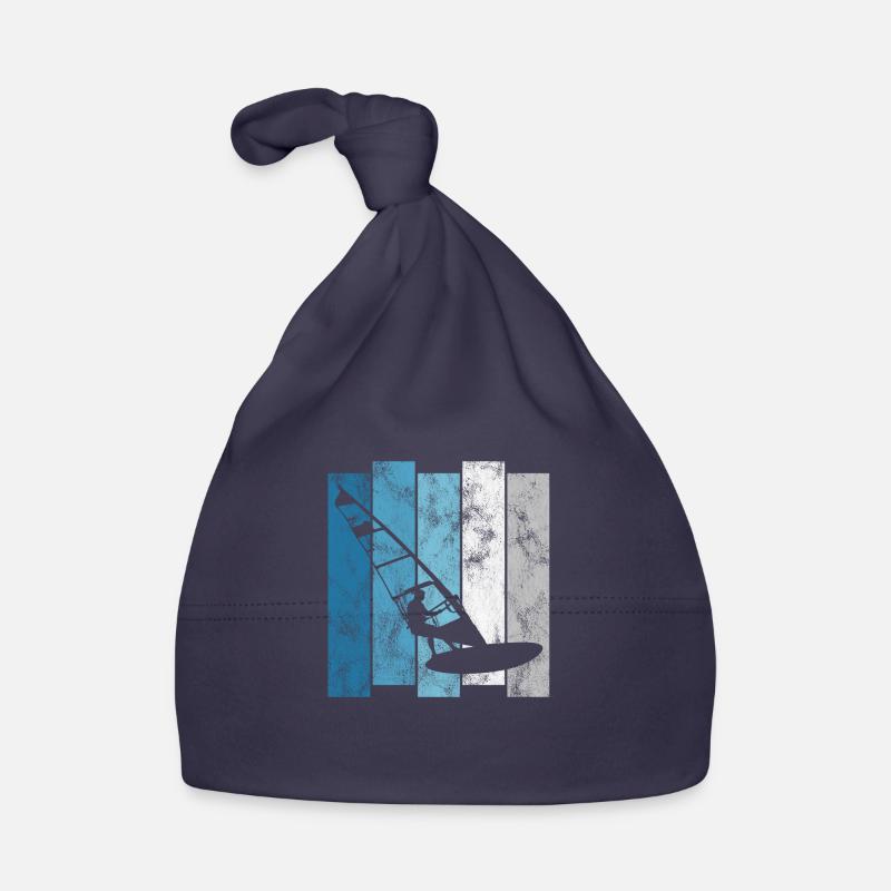 Windsurfen Windsurfing Retro Windsurfer Surfen Baby Bio-Mütze