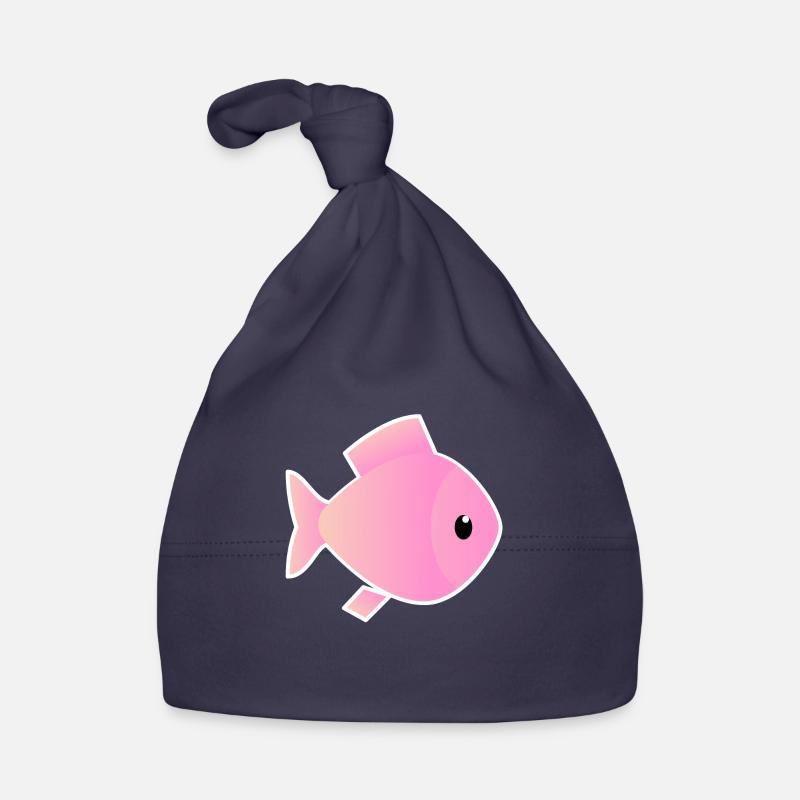 Sunrise Pink et Peach Ombre Outlined Fish Bonnet bio Bébé