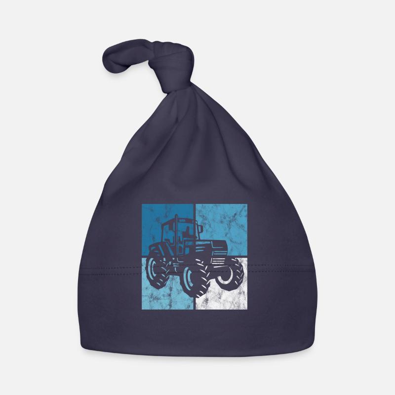 Farm Retro Tractor Farmer Tractor Tractors Organic Baby Cap