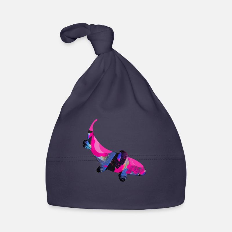 koi,koi karpfen,fisch, bunt,pink Baby Bio-Mütze