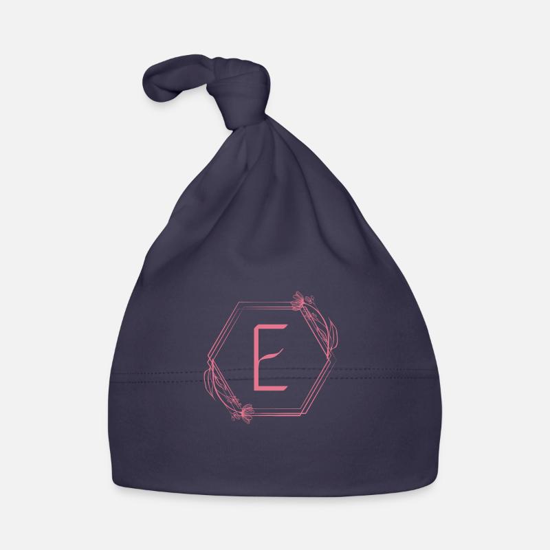Letter E Organic Baby Cap