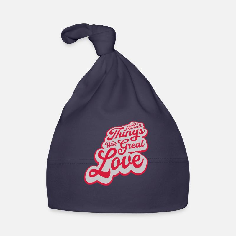Zitat do small things Baby Bio-Mütze