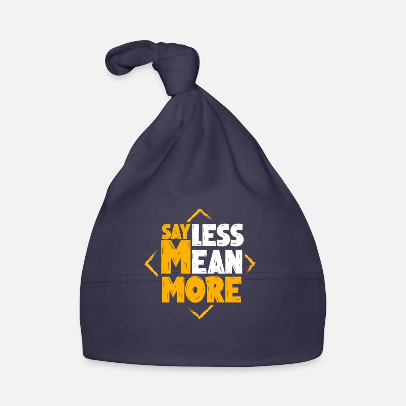 Dire moins signifie plus Bonnet bio Bébé