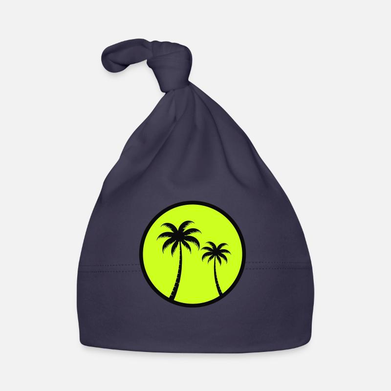 Palm trees Organic Baby Cap