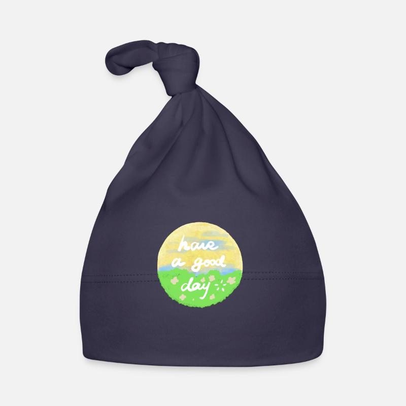 Avoir un devis Bonne journée - Bonnet bio Bébé - marine