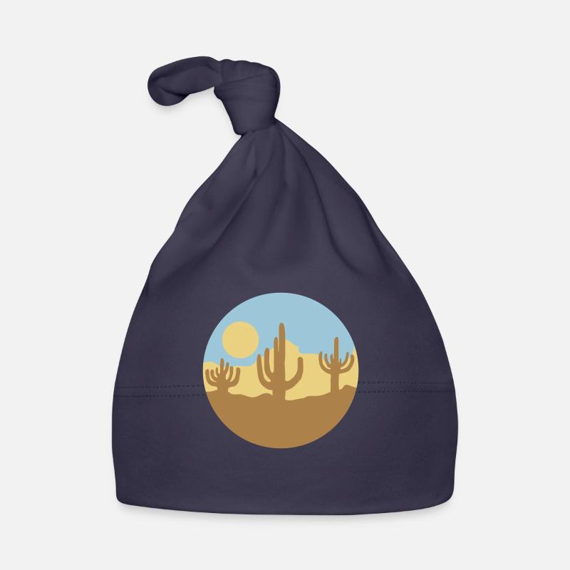 Sonne Wüste Landschaft Silhouette Baby Bio-Mütze